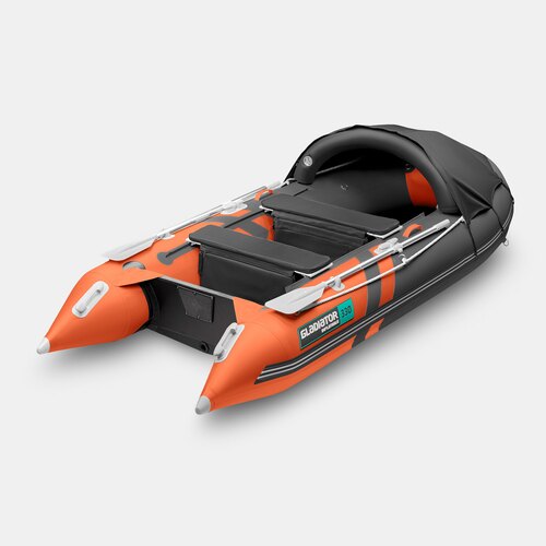 Надувная лодка GLADIATOR C330AL оранжево-темносерый