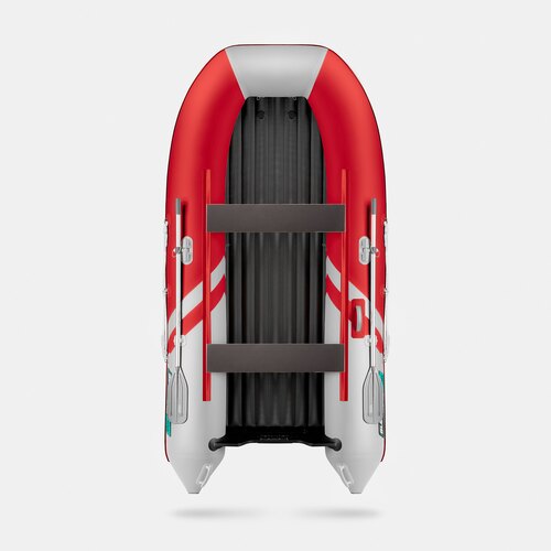 Надувная лодка GLADIATOR E300S красно-белый