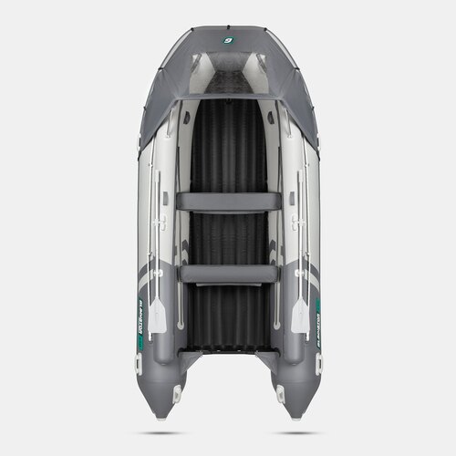 Надувная лодка GLADIATOR E450X PRO светло-темносерый