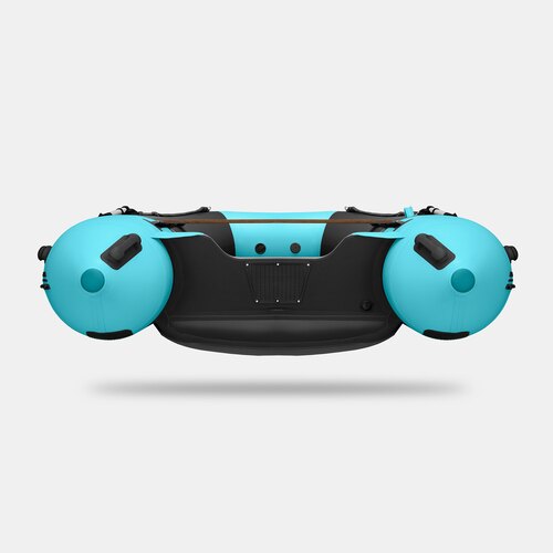 Надувная лодка GLADIATOR E380S черно-бирюзовый