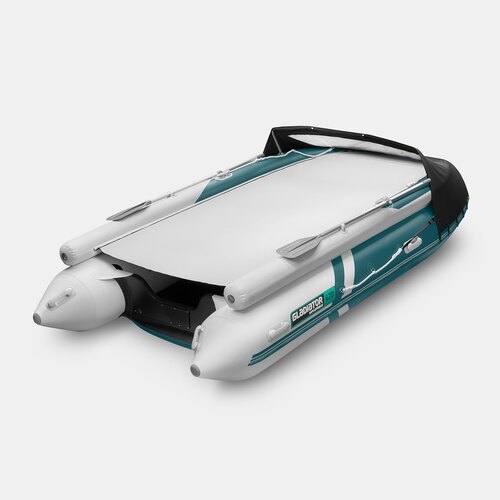 Надувная лодка GLADIATOR E420X морской зеленый-белый