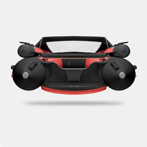 Надувная лодка GLADIATOR E380X красно-черный