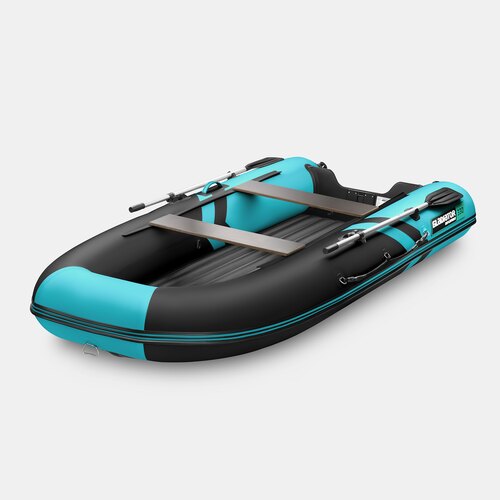 Надувная лодка GLADIATOR E330S черно-бирюзовый