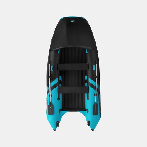 Надувная лодка GLADIATOR E350PRO черно-бирюзовый