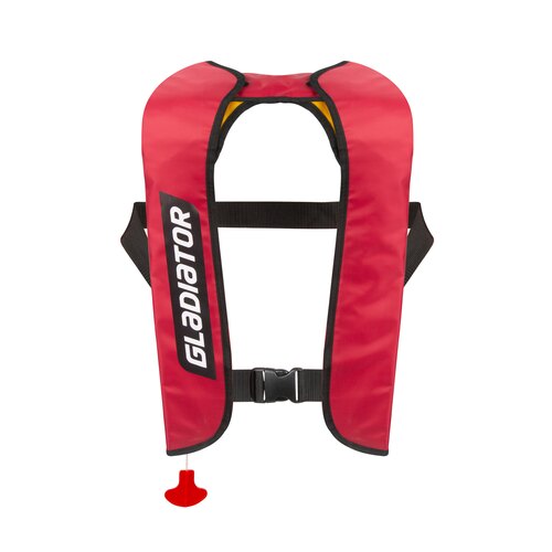 Жилет спасательный автоматический надувной красный